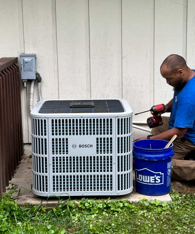 AC Coil Cleaning By Air Man Heating and Air