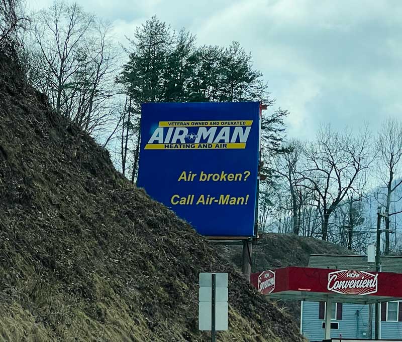 Air Man Heating and Air Billboard